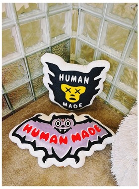 Made cushion蝙蝠猿人头抱枕靠枕垫子摆件潮流网红软装饰品