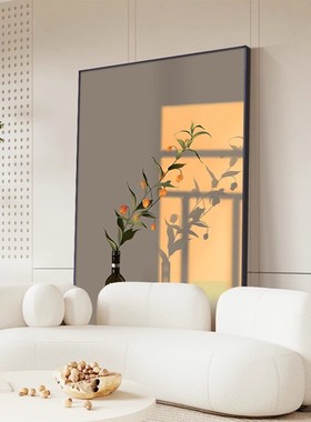 卧室落地画治愈系小清新光影装饰画温馨静物文艺餐厅客厅玄关