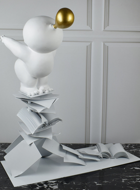 芝麻街暴力熊气球商场人物雕塑