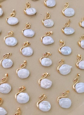 小众设计师款小天鹅项链A001