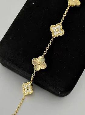 高级精致幸运四叶草手链