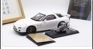 Polar Master PM 1:18  马自达RX7 FD3S 头文字D 全开 汽车模型