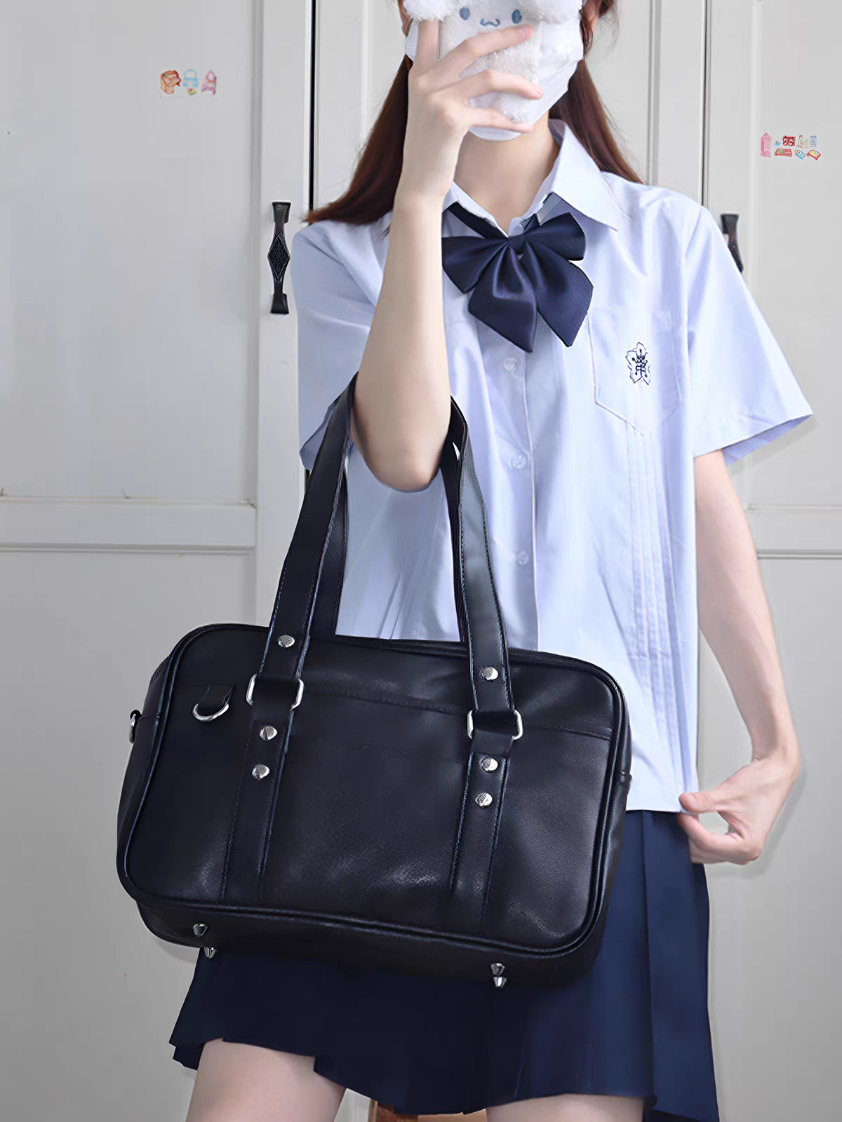 原创JK制服单肩包大容量托特包学院风手提包日系学院风通勤包