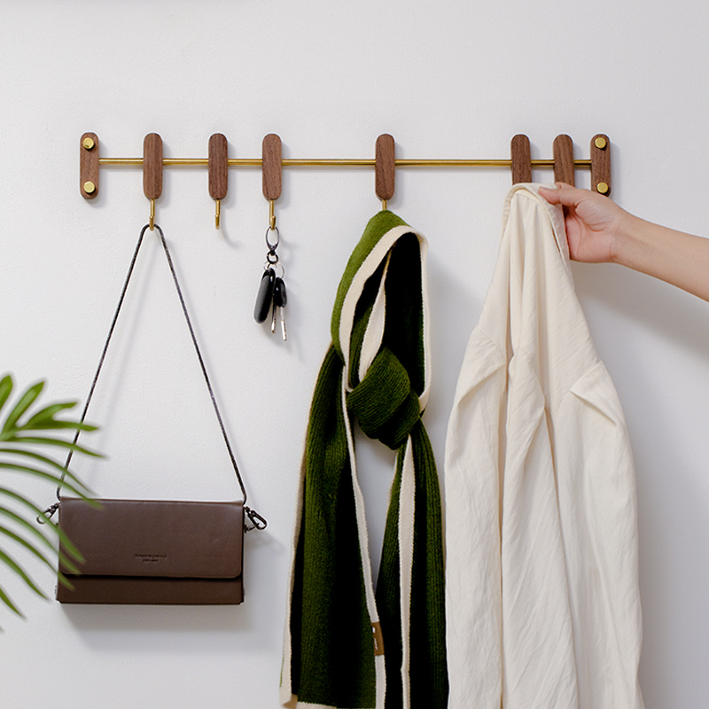实木挂衣钩架衣帽挂架
