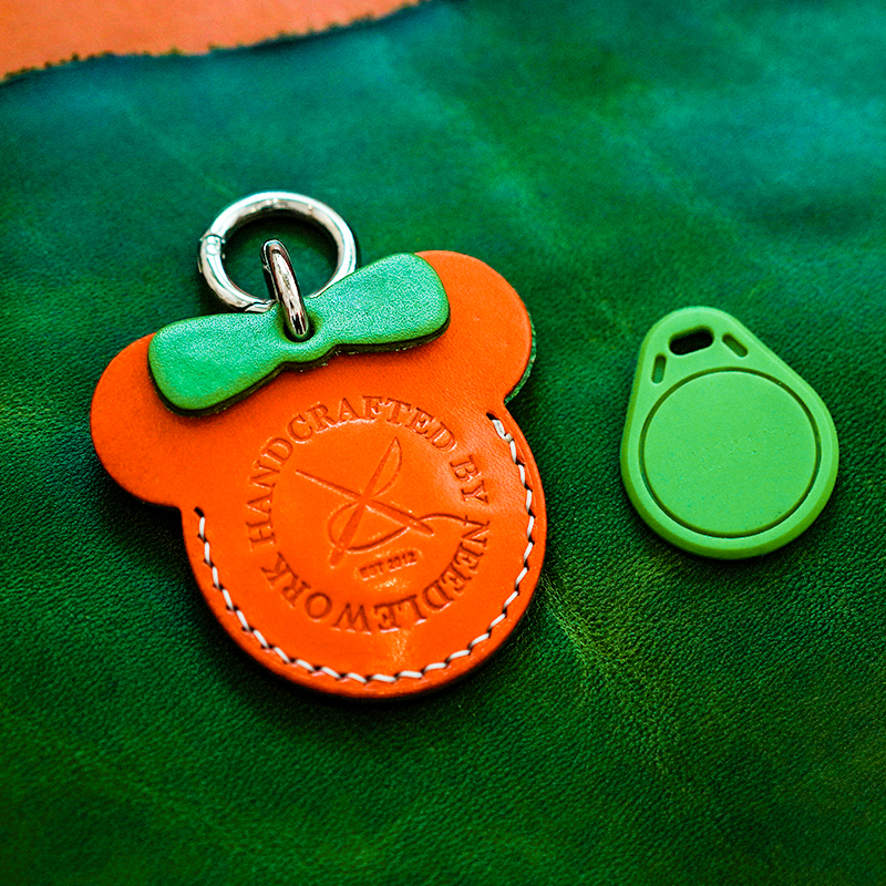 两针一线迷奇真皮创意门禁卡套