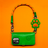 两针一线适用苹果17promax手机壳新款 翻盖保护壳斜挎真皮挂绳iphone16promax高级感苹果15pro解放双保护壳