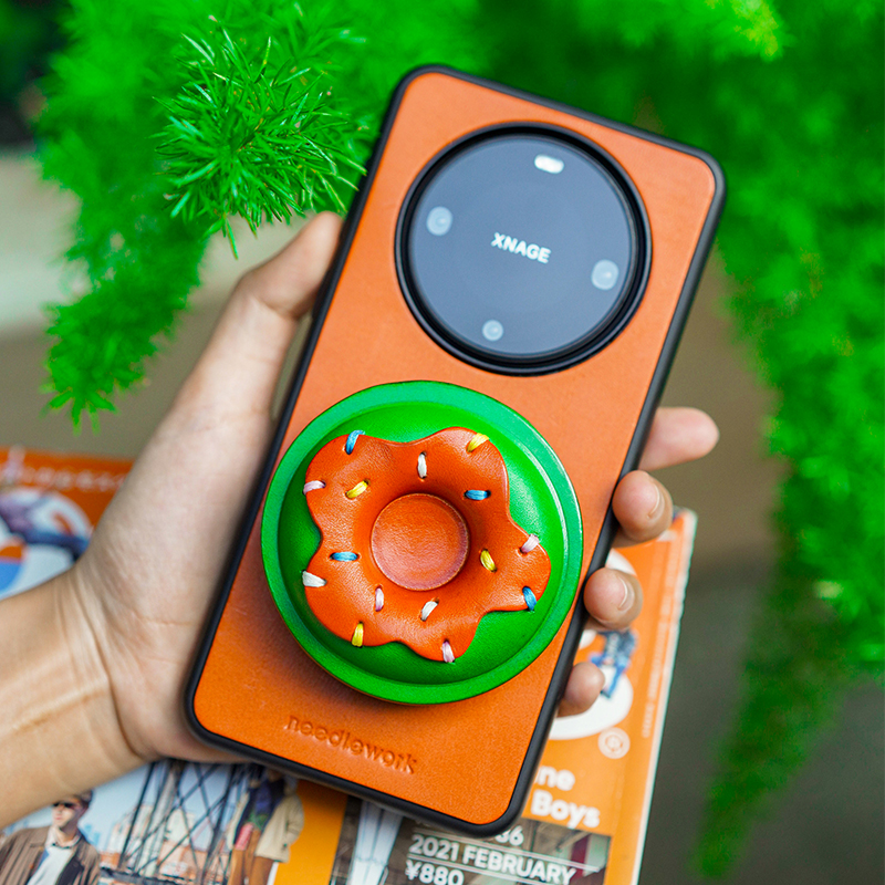 华为mate70系列真皮甜甜圈手机壳