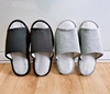 按摩拖鞋新款春秋日單女款全棉黑灰厚底防滑室內家居地板slipper