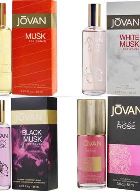 Jovan 祖梵 麝香女士古龙水 Cologne黑麝香白麝香丝滑玫瑰