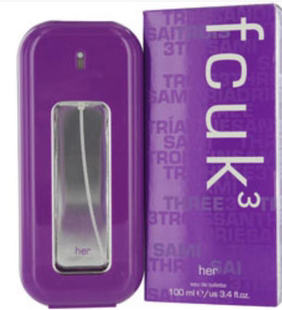 美国购 FCUK 法式 3号女士香水 EDT 100ml