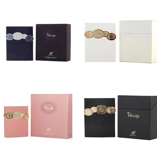 Afnan Perfumes Tribute White 中性香水PINK  BLUE