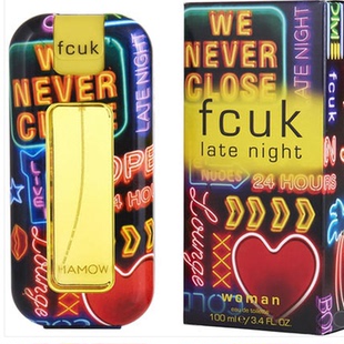 美国购 FCUK FRENCH CONNECTION 法式 深夜女士香水 EDT 100ml