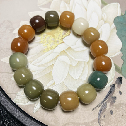 PTG01019号天然无优化菩提根老型单圈橘子汽水色一图一物