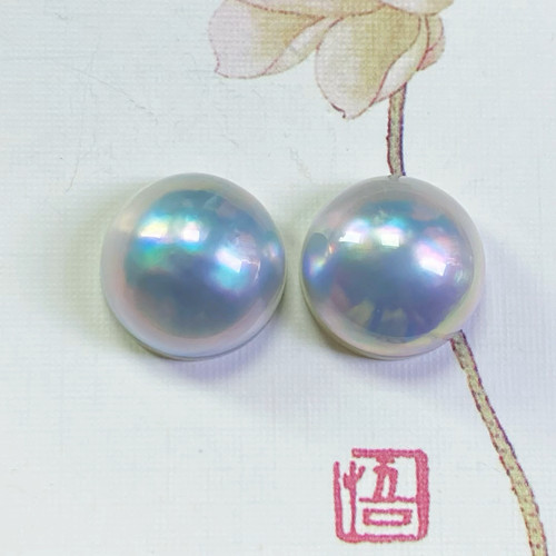 zz02019天然无调色海水仙境马氏贝对珠一图一物