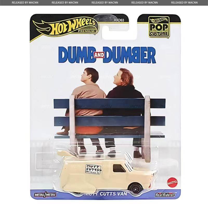 thumbnail for Hot Wheels Hxd63 Entertainment Culture Series Iron Base Rubber Tire Stranger Things Disney Simpsons Alloy Car Model