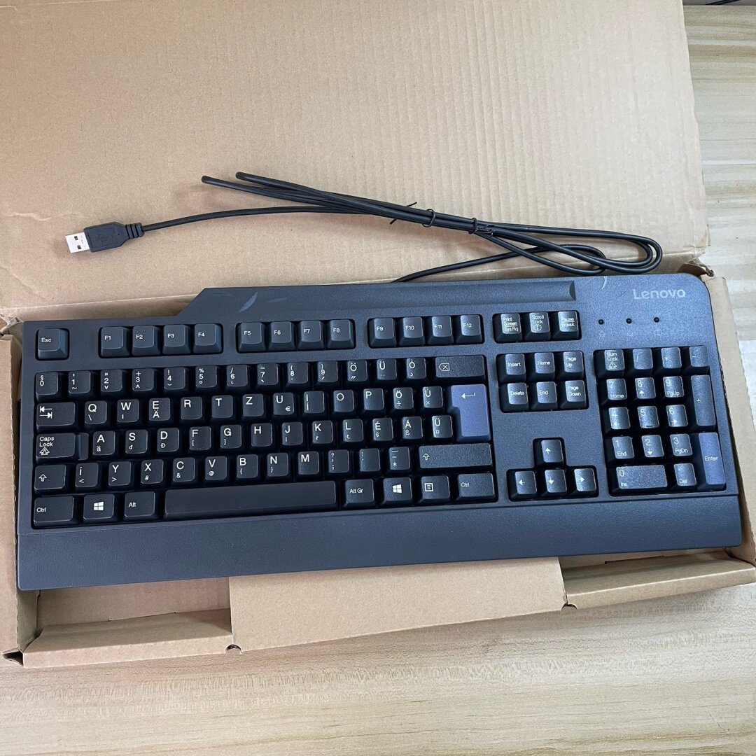 适用于联想匈牙利语USB有线高键帽键盘KB1021 台式笔记本电脑办公
