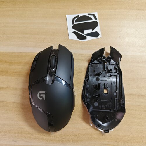 适用罗技Logitech G402有线鼠标外壳上壳底壳滚轮脚贴维修配件