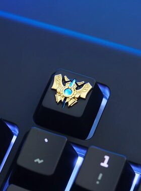 键石LOL英雄联盟最强王者外设周边 机械键盘锌铝合金金属透光键帽