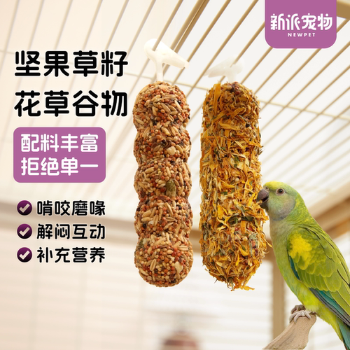 新派宠物鹦鹉谷物啃咬棒