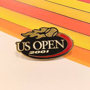 US OPEN 美网星条旗球拍徽章 美网2002运动徽章 美网2005立体徽章