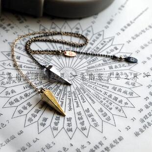 蒲扇家的吉普赛人 金属srt灵摆 六芒星 灵摆吊坠 14k金 漂亮 舒适