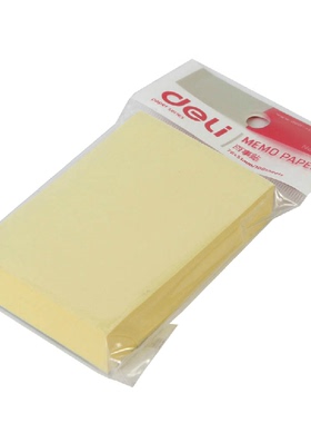 得力黄色卡子家族eli7732百事贴便利贴765张 即时贴 N次贴纸新款