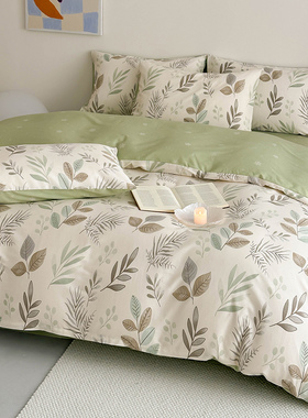 纯棉四件套全棉床上用品2026新款100棉被套床笠被罩宿舍床单3件套