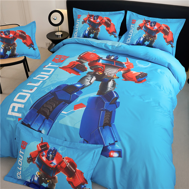 A类变形金刚擎天柱全棉三四件套