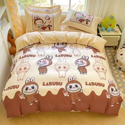 拉布布纯棉四件套儿童房卡通可爱