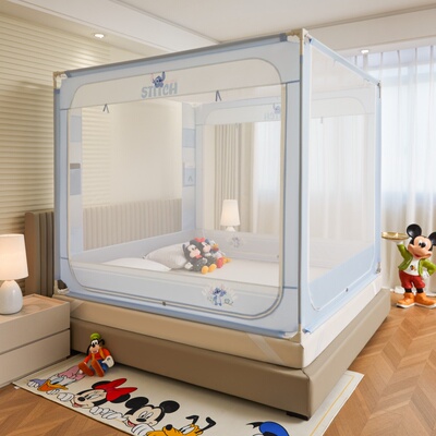 迪士尼史迪仔A类米奇蚊帐三开门