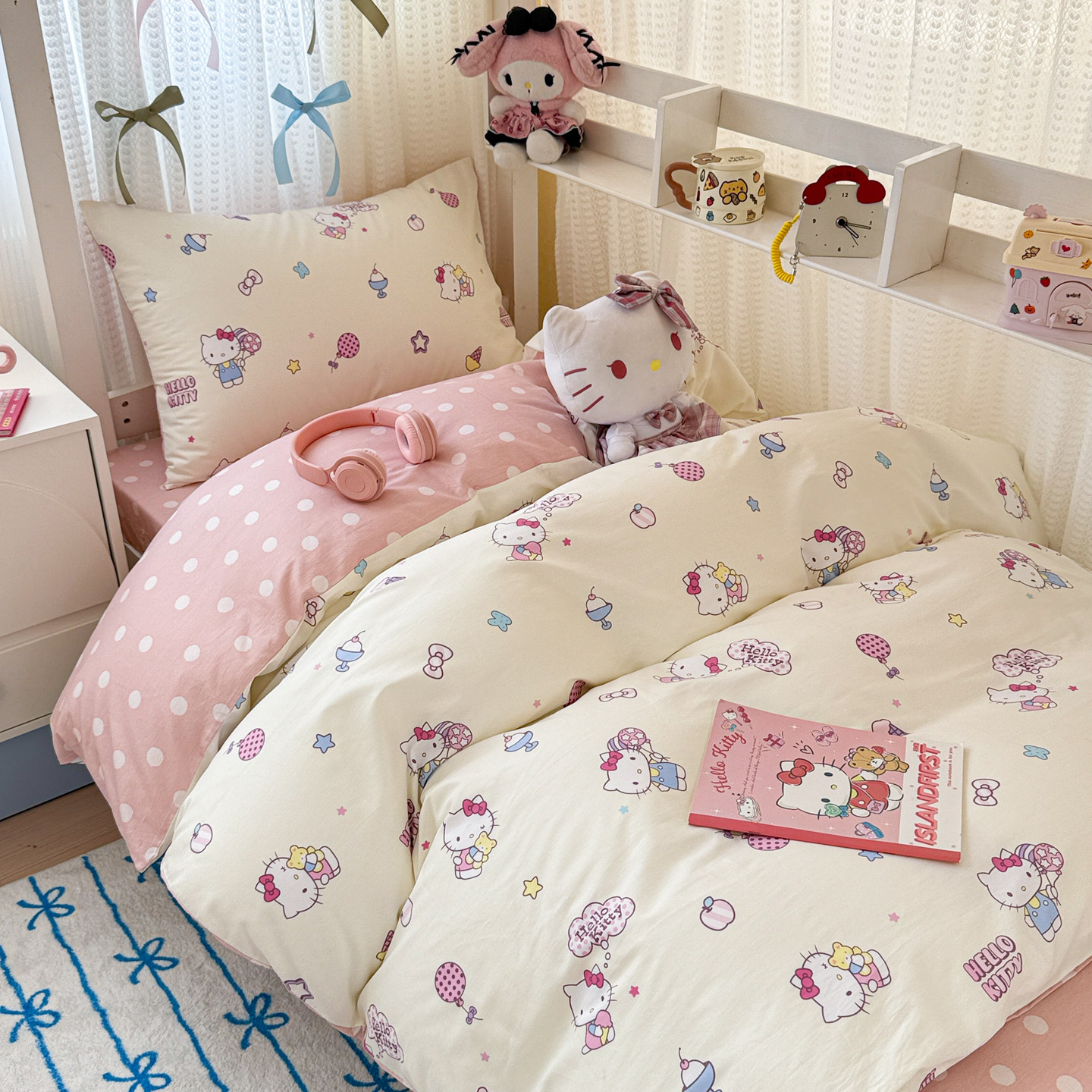 100%纯棉三件套学生宿舍床上用品1.0米1.2m全棉四件套200x230cm
