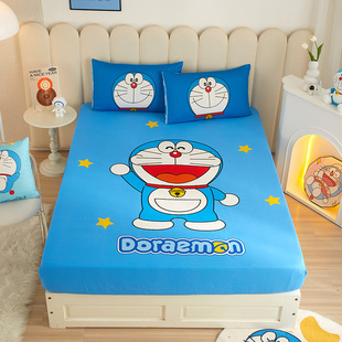 哆啦A梦儿童纯棉床笠单件定制叮当猫1.5全棉学生单双人床罩套1.2m