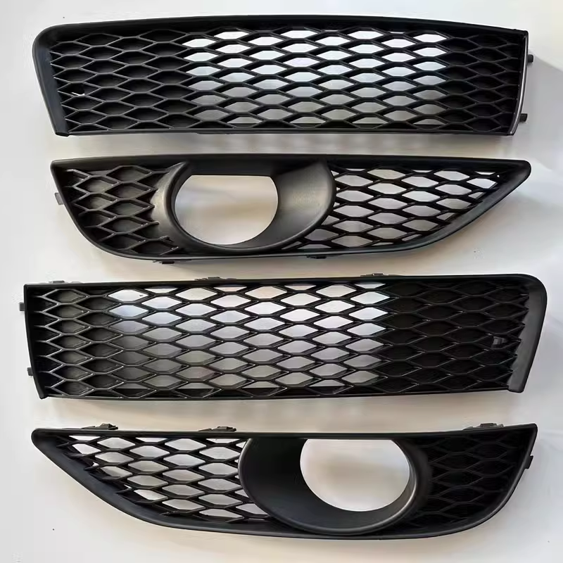 适用于奥迪Q7下中网 雾灯框 运动款前杠左右下格栅 通风网11-15款