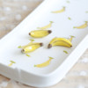Original fresh Bananas ceramics Brooch Chopsticks artificial painting ceramics Decoration