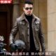 海宁恒源祥男士 真皮皮衣加绒皮毛一体绵羊皮夹克短款 型男加厚外套