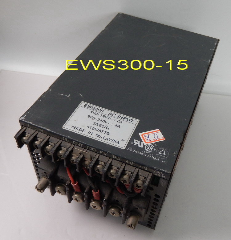 ES EWS300-12 15 NEMIC-LAMBDA原装开关电源 15V22A 12V 27A 300W