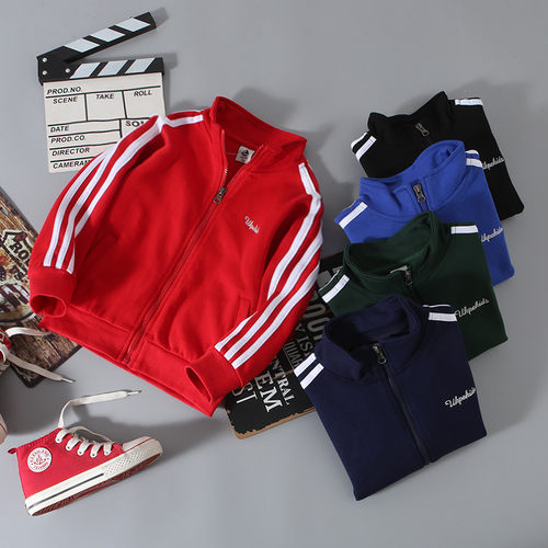 儿童运动拉链外套跑步服春秋新品