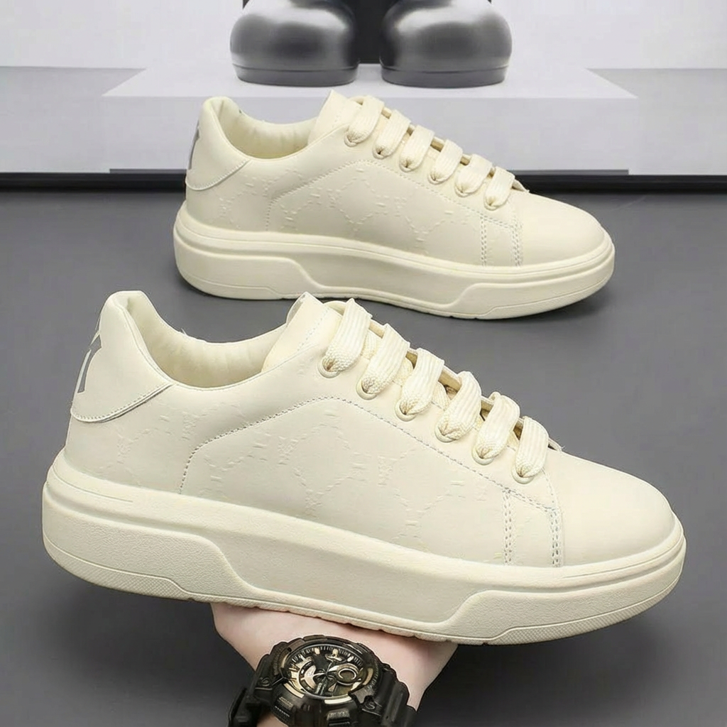 2026潮牌印花小白鞋男女时尚厚底休闲板鞋韩版百搭情侣学生运动鞋,女鞋,休闲板鞋,淘宝优惠券,粉丝福利购,淘宝优惠卷
