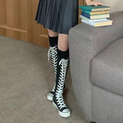 2023新款帮帆布鞋女内休闲鞋韩版百搭女式平跟鞋舞蹈拉链街舞鞋