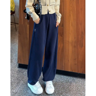 街头直筒香蕉 宽松显瘦阔腿裤 韩舞团卫裤 女秋冬加绒加厚休闲运动裤