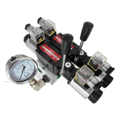 手电一体电磁多路阀SDCF-02-G-1T2T12V24V220V环卫车勾臂车液压阀