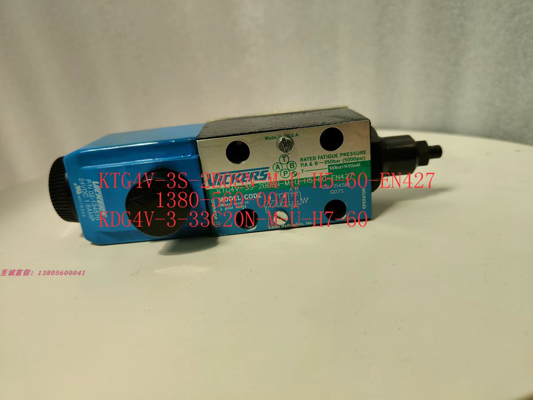 威格士伊顿EATON VICKERS 电磁阀KTG4V-3S-2B08N-M-U-H5-60-EN427