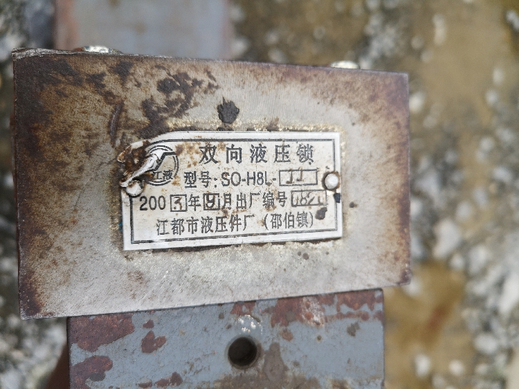 中联25吨支腿双向液压锁 江都市液压件厂（邵伯镇）鼎晟SO-H8L-11
