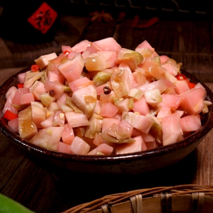 干辣子炒泡儿菜 酸辣小菜 开胃菜下饭菜 四川泡菜咸菜夹馒头佐粥
