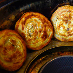 非遗美食 军屯锅魁 成都手作锅盔煎饼油酥饼传统早餐糕点面点小吃