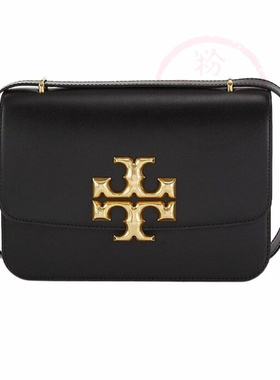 直邮tory burch小金砖Eleanor翻盖小方包豆腐包单肩斜挎TB大LOGO