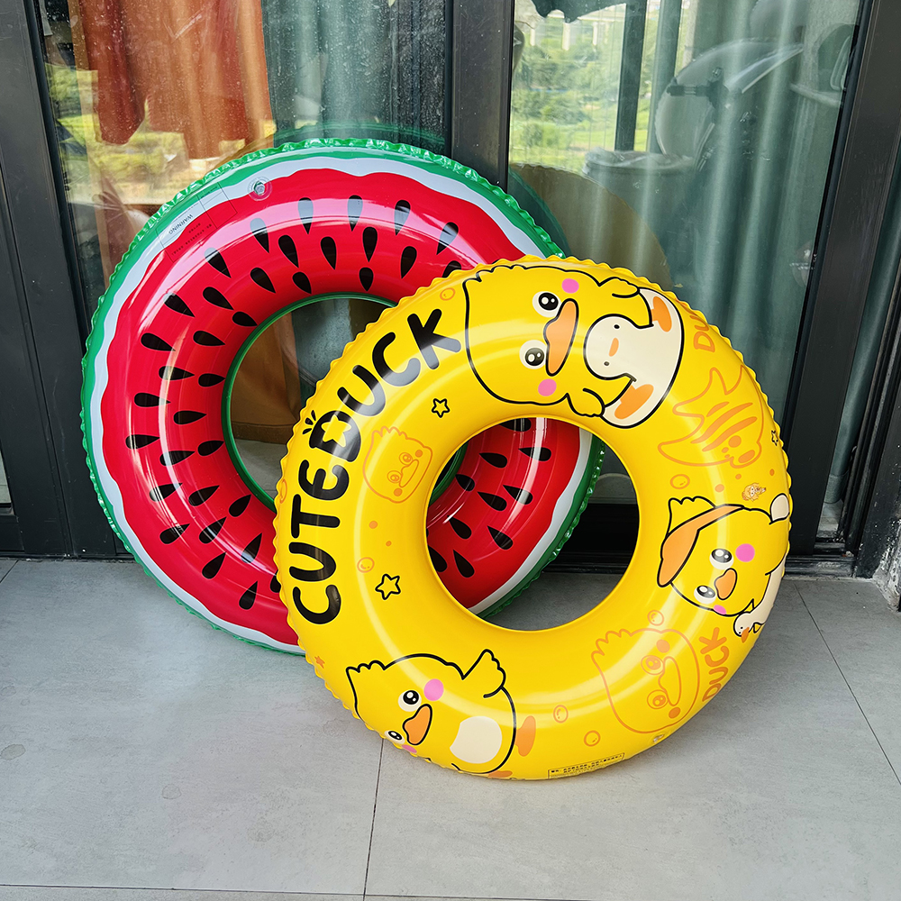 安全可爱防侧翻库洛米加厚游泳圈