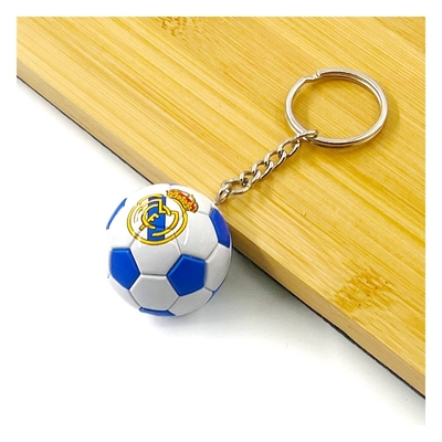 皇马周边足球模型钥匙扣