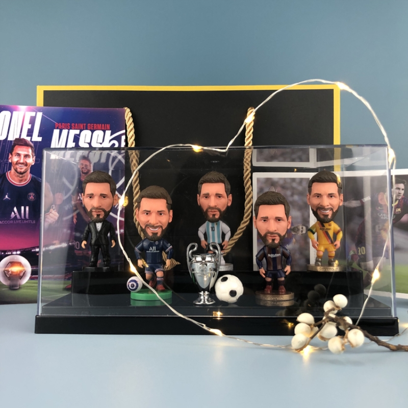 梅西周边生日礼物摆件送男生