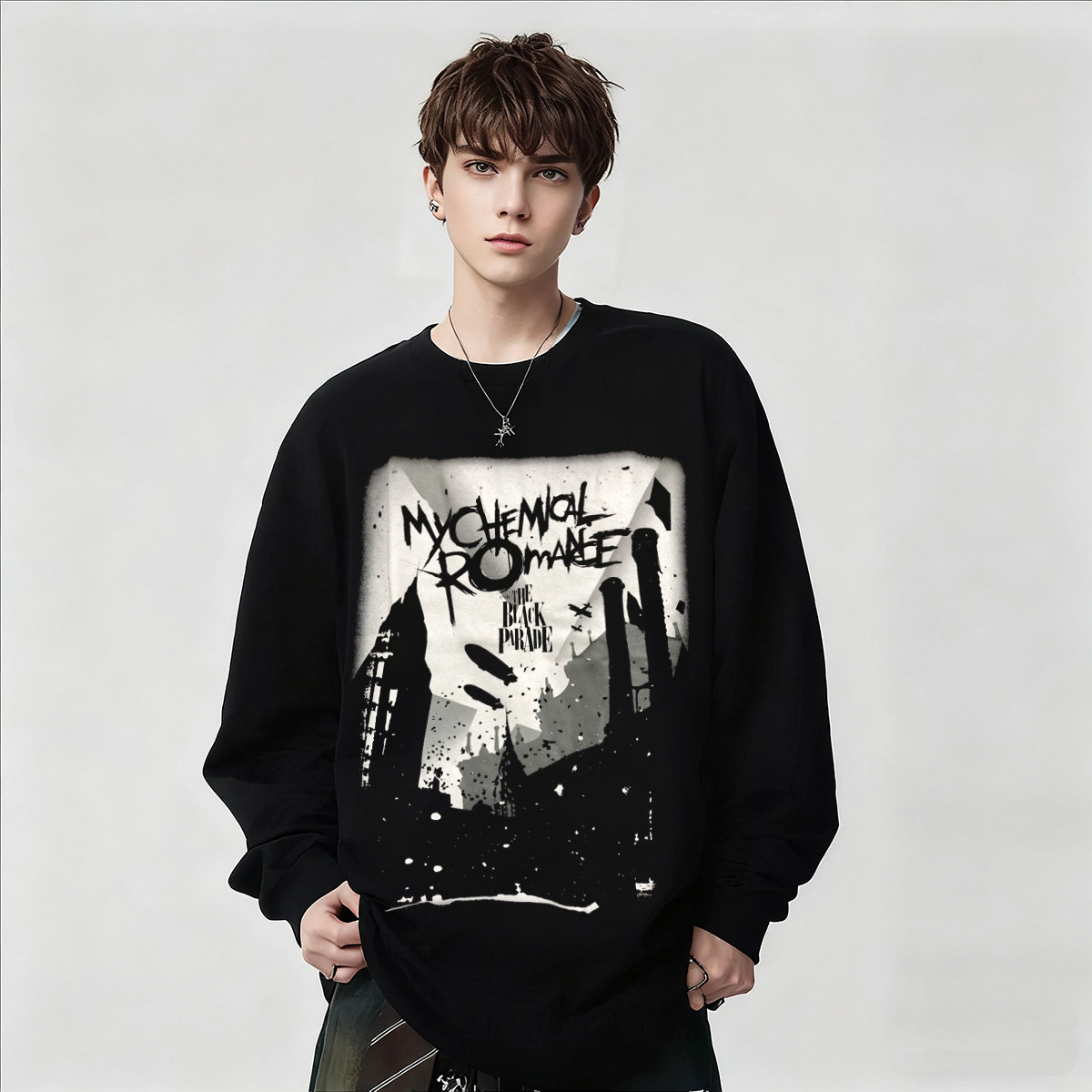 My Chemical Romance我的化学浪漫乐队纯棉长袖T恤男女上衣春秋冬